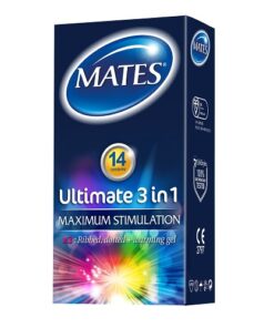 Mates Ultimate 3 in 1 Condoms 14 Pack