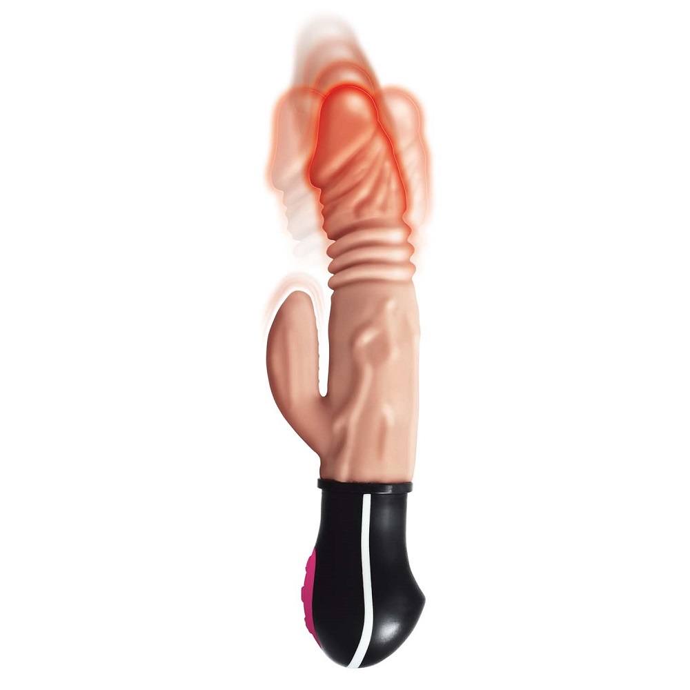Realistic Warming and Thrusting Vibrating Dildo Flesh - Image 4
